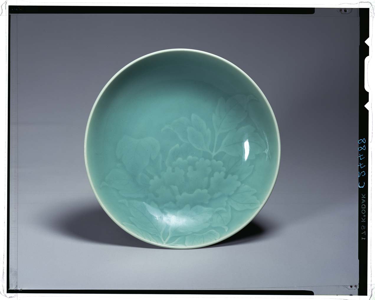 中国 新渡青花花文盤 大皿 飾皿 直径約43cm D R2490A - 陶芸