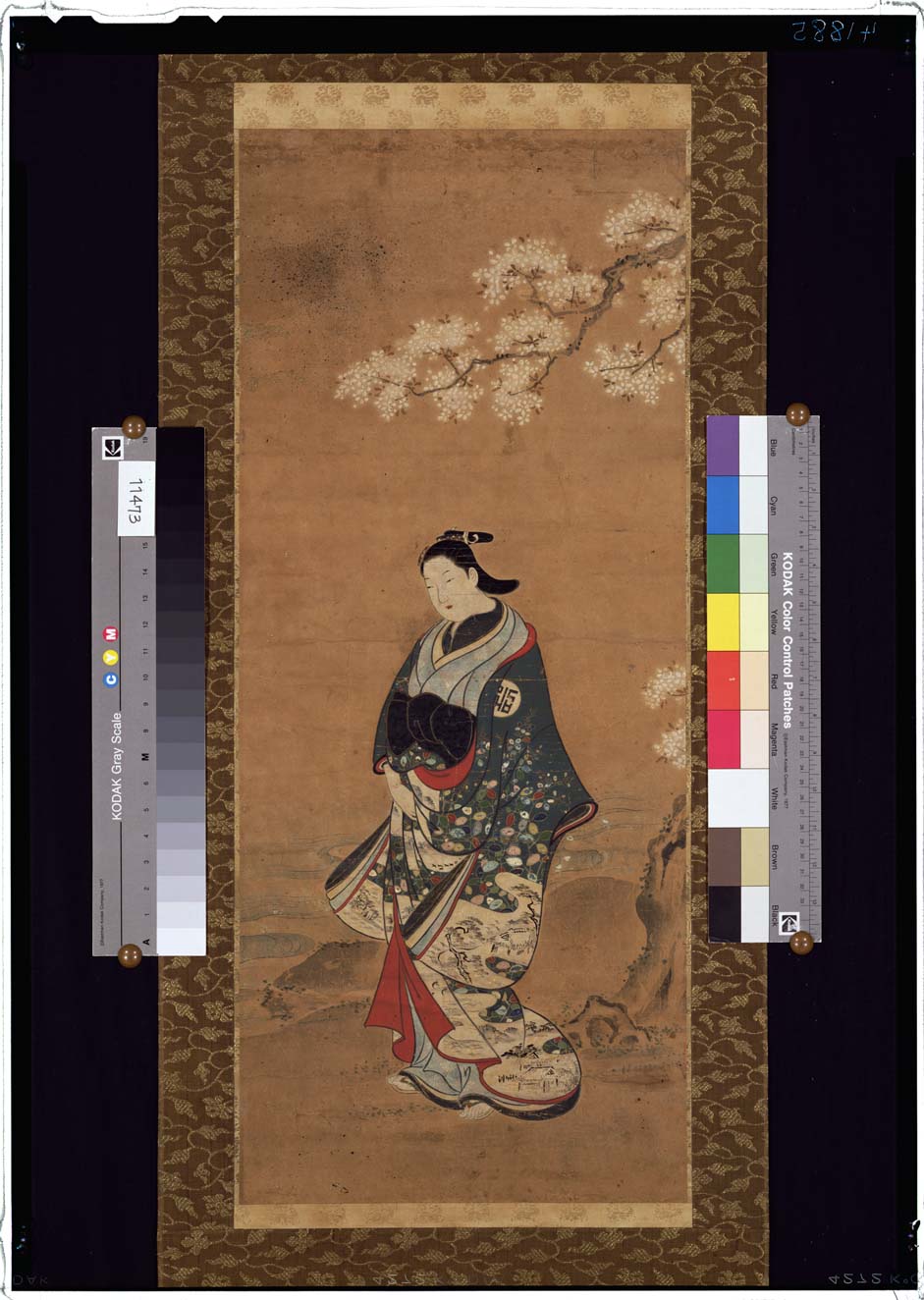 C0041885 桜下美人図 - 東京国立博物館 画像検索