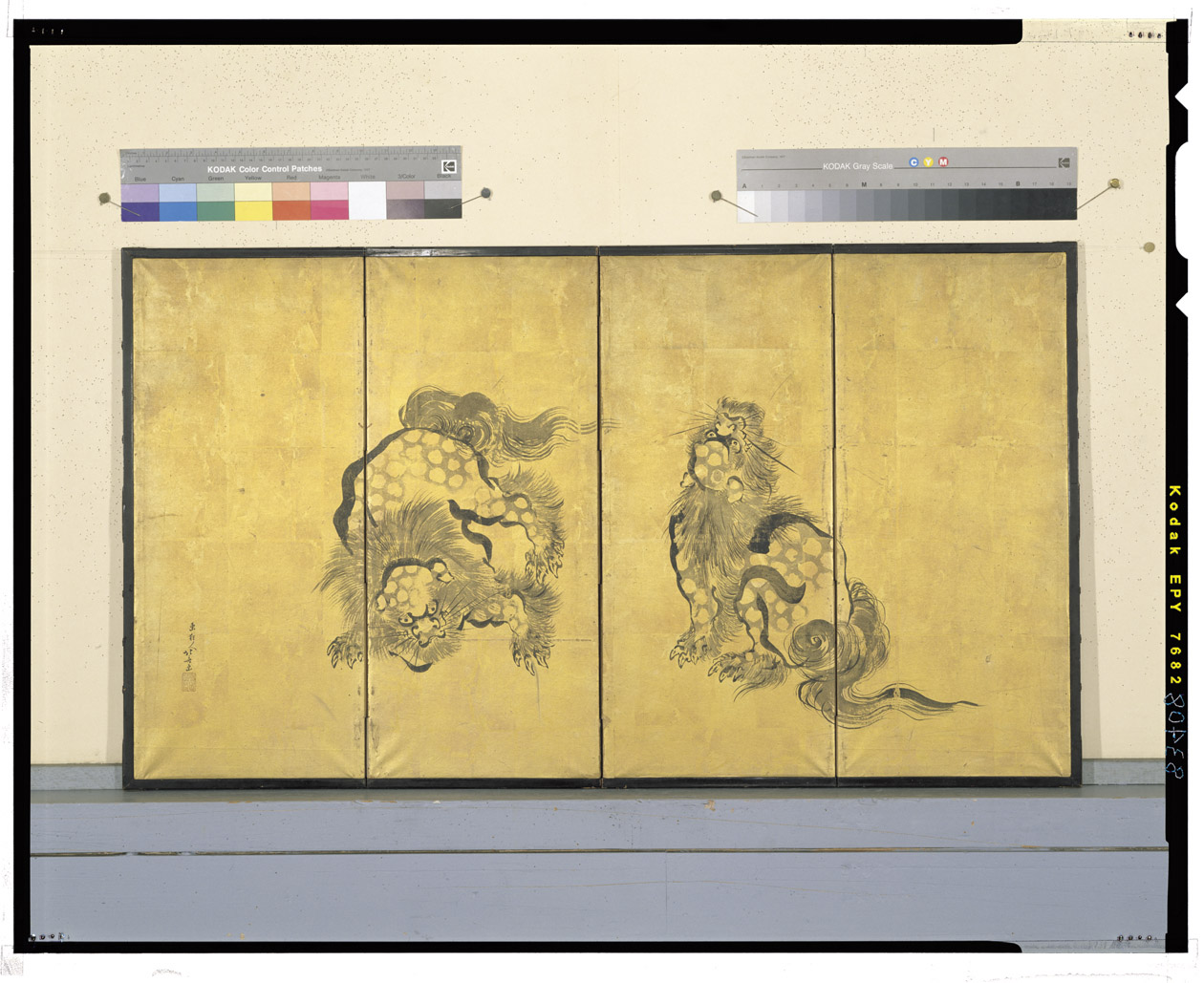 C0083408 獅子図屏風 - 東京国立博物館 画像検索