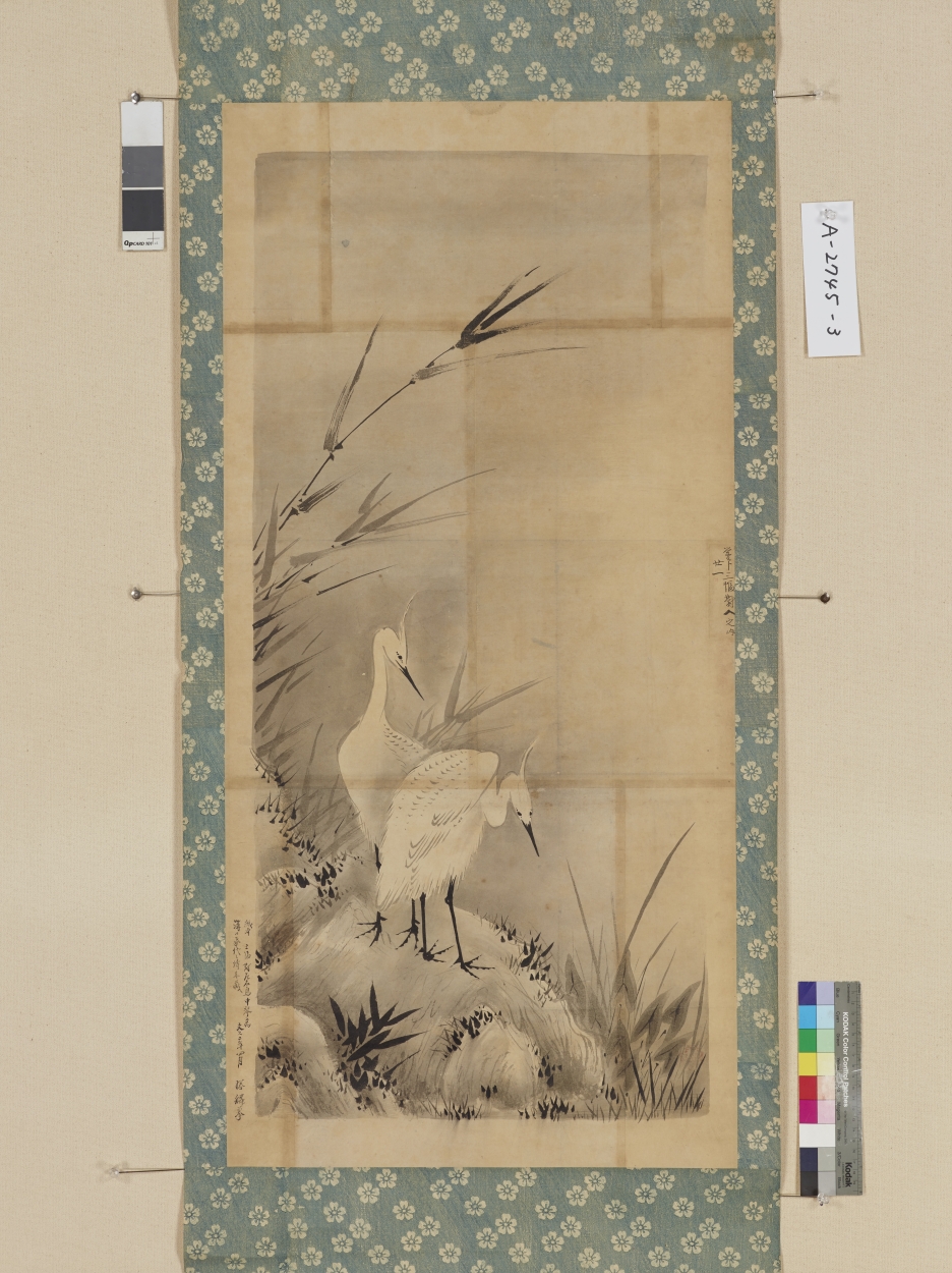 【2024格安】木村武山（1876～1942）・鷺図・明治～昭和初期の日本画家 花鳥、鳥獣